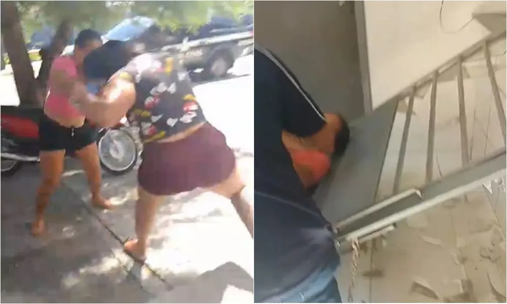 Mulheres saem aos tapas e quebram porta de delegacia em Teresina