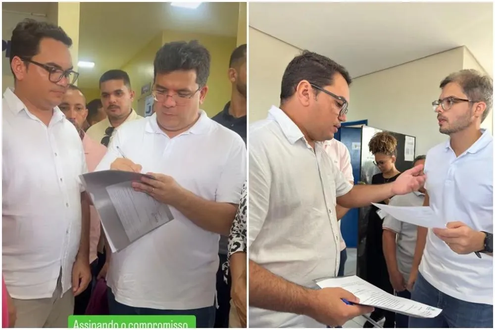 Vereador Lucas Ramon entrega ofício ao governador Rafael Fonteles pedindo benefícios para Santana do Piauí