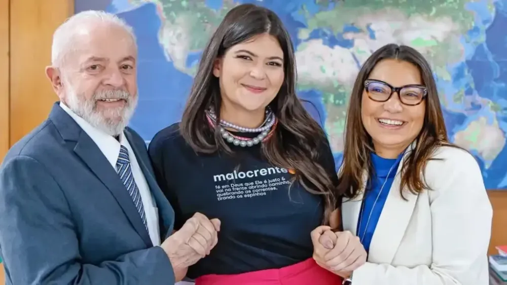 Lula, Malocrente e Janja - @Reprodução