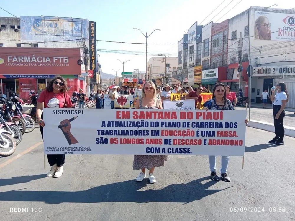Representante Sindical dos Professores de Santana do Piauí Participa do 30º Grito dos Excluidos