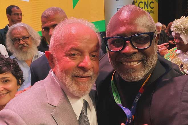 Klebe Lucas e o presidente Lula - @Reprodução