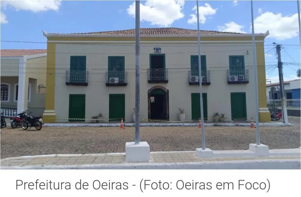 Prefeitura de Oeiras envia nota após denúncia de superfaturamento e diz que licitação já foi cancelada