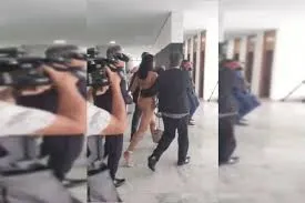 Pelada, mulher em surto entra no Planalto e tenta falar com Lula