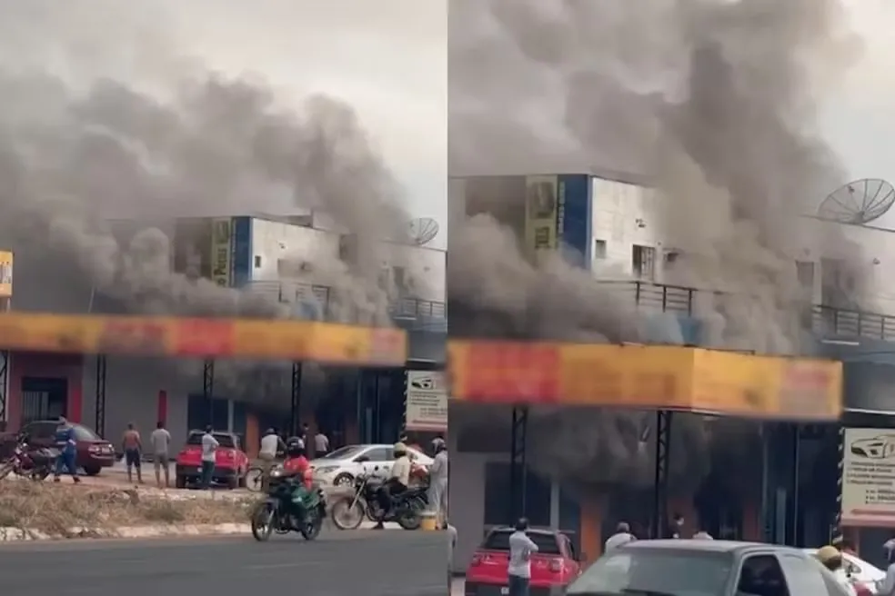 Incêndio atinge loja de autopeças e ameaça residências na BR-230 em Floriano