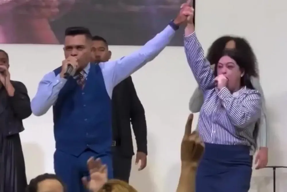 Pastor João Caetano e pastora Flávio - @Reprodução