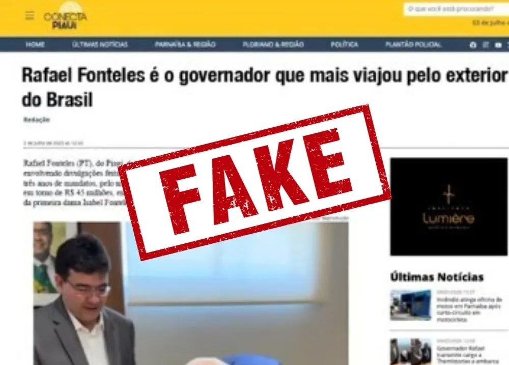 Conecta Piauí desmente vídeo com informações falsas sobre o governador