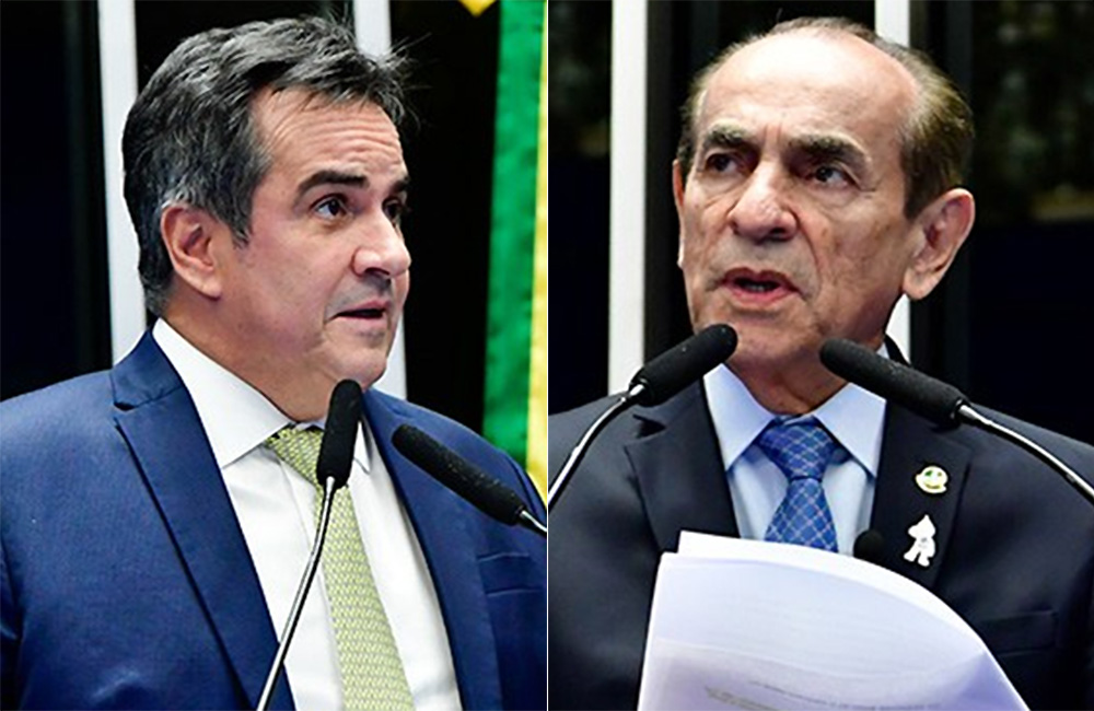 Ciro Nogueira votou a favor e Marcelo Castro votou contra (Fotos: Divulgação – Agência Senado)
