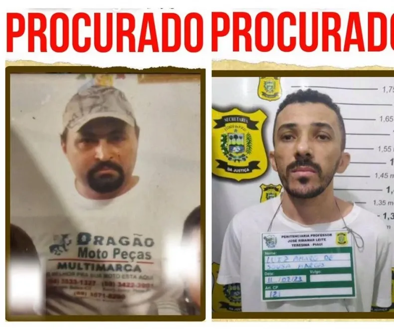 PC divulga imagens de pistoleiros procurados por homicídios na região de Picos