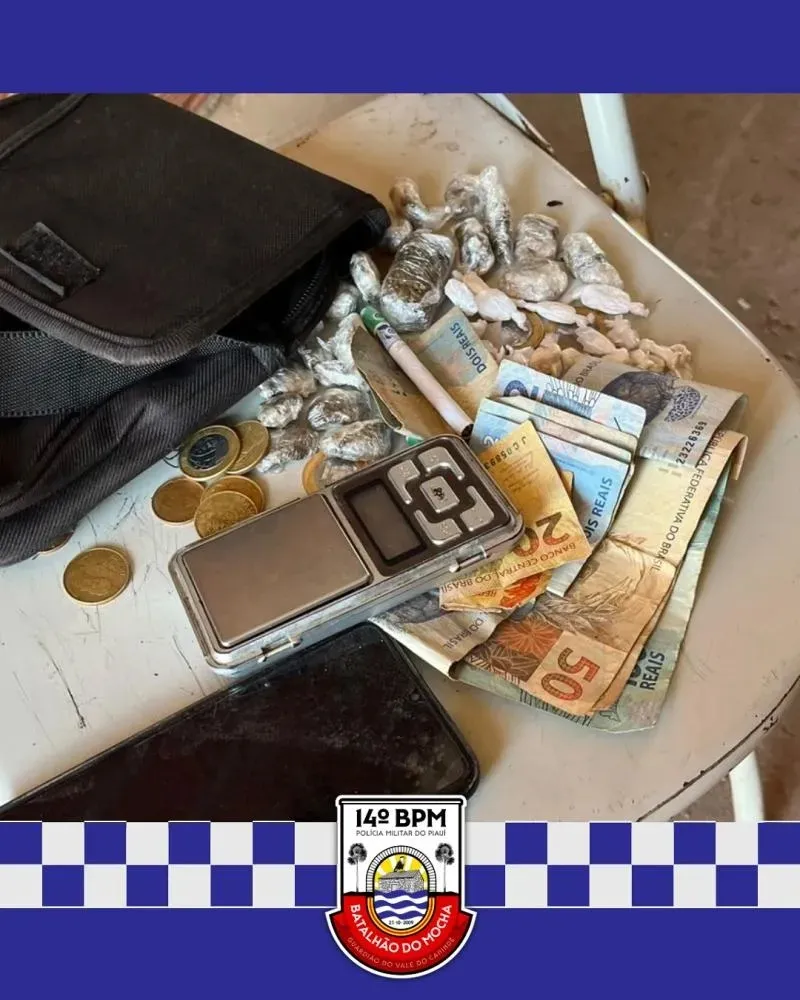 Polícia Militar desarticula ponto de tráfico em casa abandonada em Oeiras