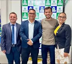 Vereador irmão Ailson MDB lideranças de Oposição cumpre agenda com o Governador Rafael Fonteles (PT)