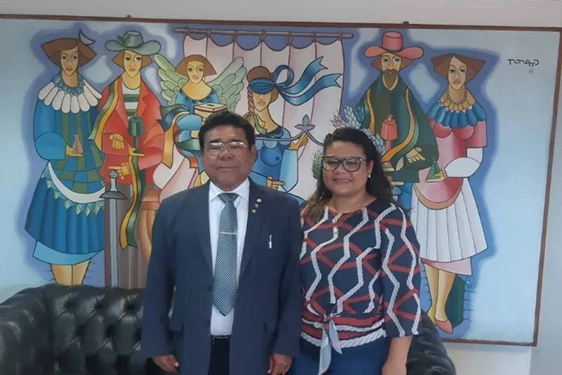 Desembargador José James e sua filha