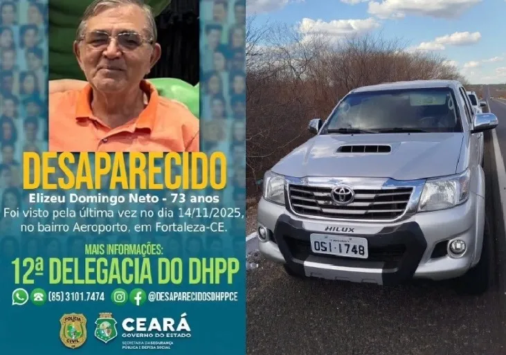 Seu Elizeu é bastante conhecido na cidade de Novo Oriente, no Ceará
