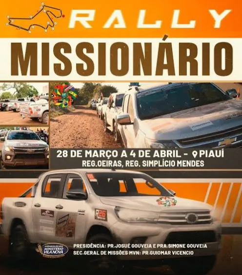 Assembleia de Deus de Madureira Regional de Oeiras Piauí se prepara para a recepção dos Missionários Goianos da 13ª edição do Rally Missionário 2026