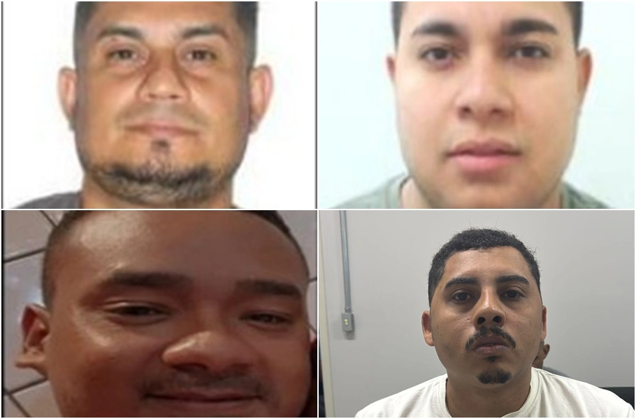 Antônio Alves da Silva e Paulo Ricardo Carreira de Oliveira, além de Elielton de Carvalho da Silva e Maxwell Barroso Alves