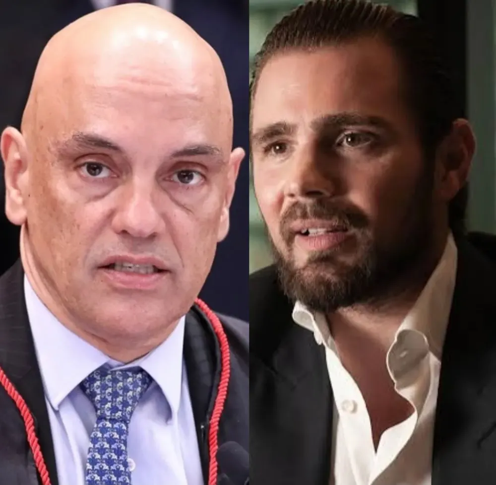 Alexandre de Moraes e Daniel Vorcaro — Reprodução