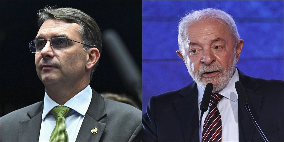 Flávio Bolsonaro e Lula