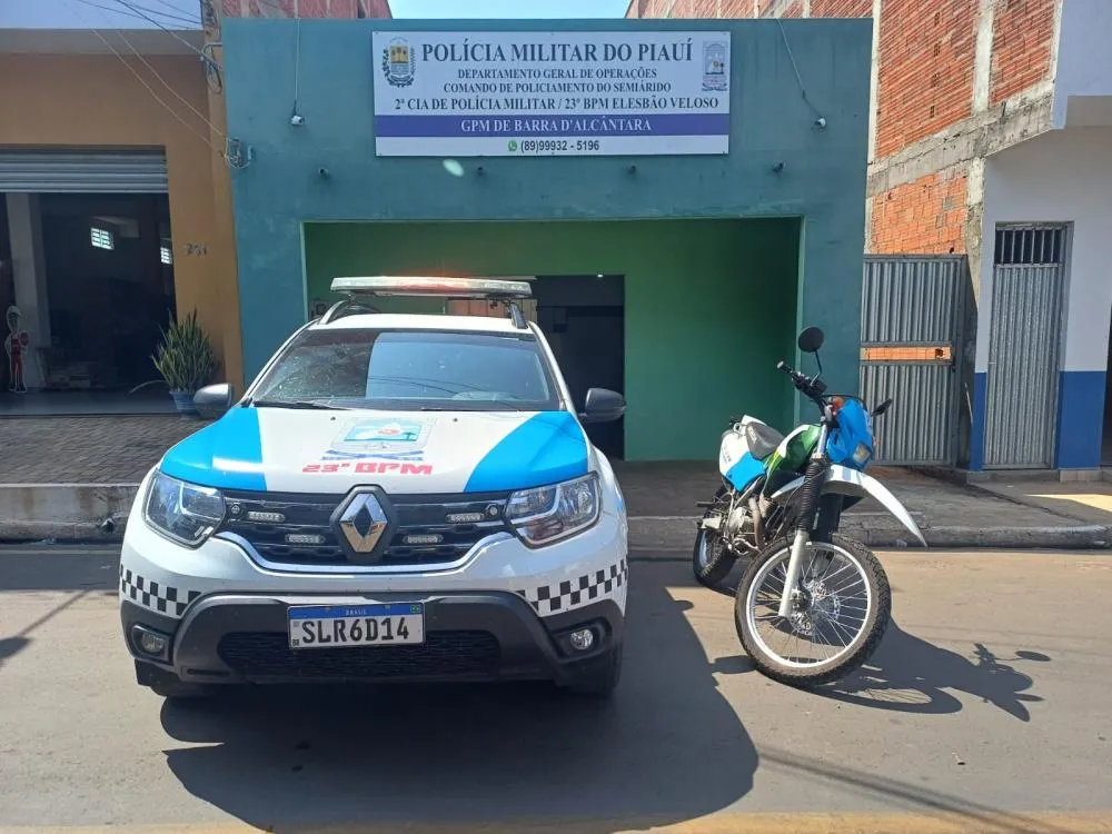 Policia Militar de Barra d Alcântara da cumprimento a dois mandados de prisão sobre roubo qualificado pelo resultado de lesão corporal grave