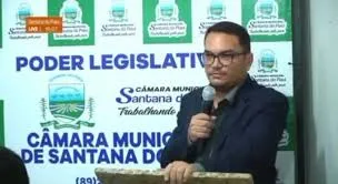 Sessão da câmara Municipal de Santana do Piauí é Interrompida após Manifestação. crédito TV Câmara